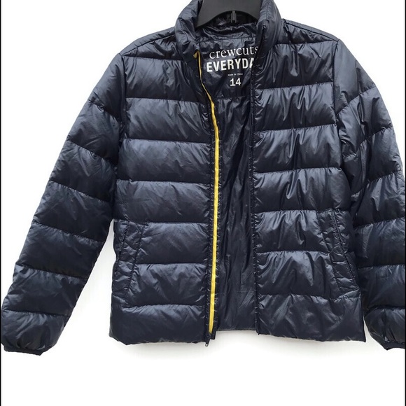 J.CREW CREWCUTS EVERYDAY Girl’s Navy Puffer Parka Down Jacket:Size:14
